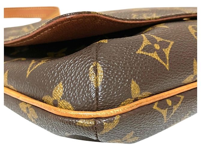 Louis Vuitton Musette Tango Monogram Schultertasche Braun - Ansicht 5