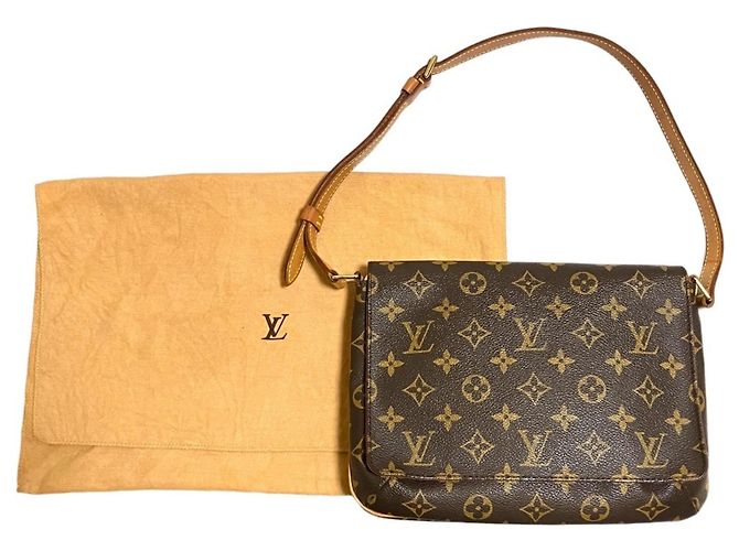 Louis Vuitton Musette Tango Monogram Schultertasche Braun - Ansicht 9