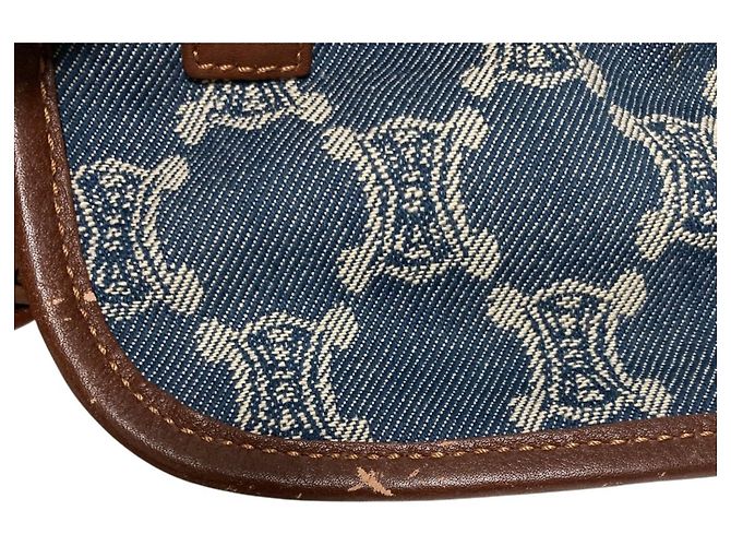 Céline Borsello da vita Celine Macadam Denim Blu - vista 11