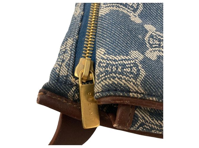 Céline Borsello da vita Celine Macadam Denim Blu - vista 12
