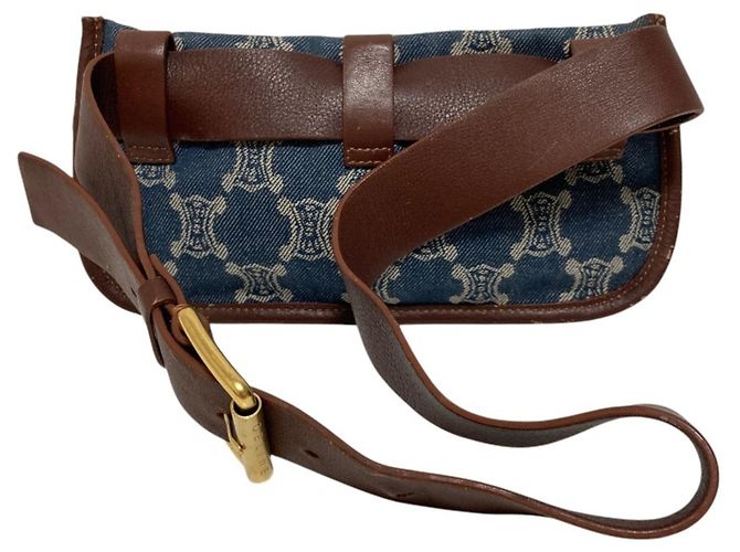 Céline Borsello da vita Celine Macadam Denim Blu - vista 2