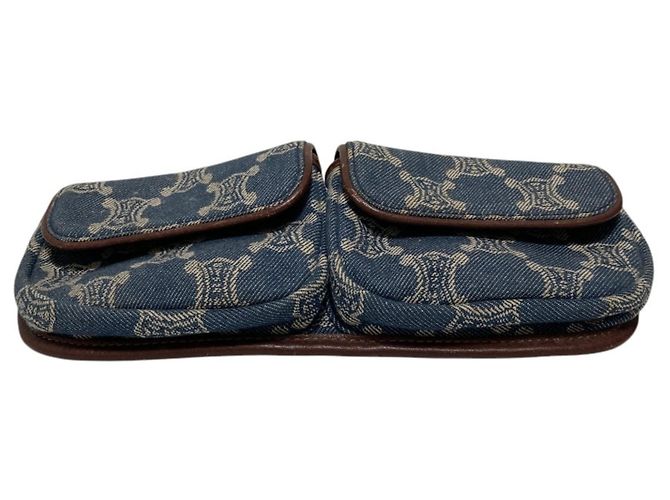 Céline Borsello da vita Celine Macadam Denim Blu - vista 4
