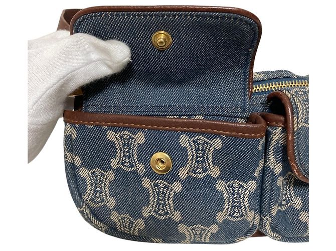 Céline Borsello da vita Celine Macadam Denim Blu - vista 6