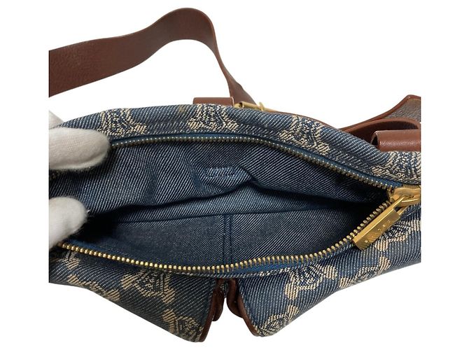 Céline Borsello da vita Celine Macadam Denim Blu - vista 7