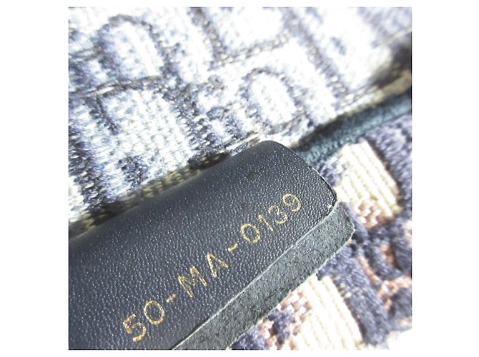 Borsa a mano Christian Dior Oblique Book Tote Blu navy - vista 8