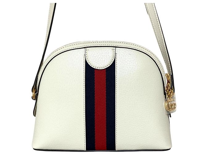 Borsa a tracolla Gucci GG Marmont Ophidia Sherry Line Bianco sporco - vista 2