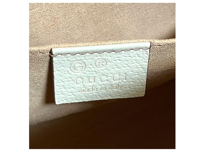 Borsa a tracolla Gucci GG Marmont Ophidia Sherry Line Bianco sporco - vista 7
