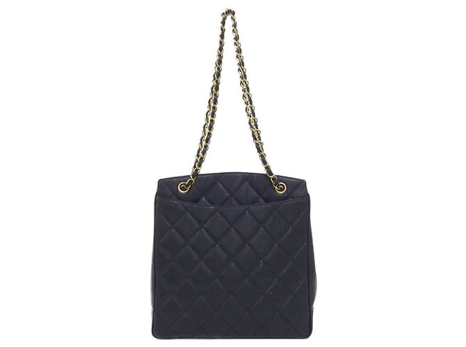 Timeless Bolso de hombro Chanel de piel de becerro granulada negra Negro - vista 2