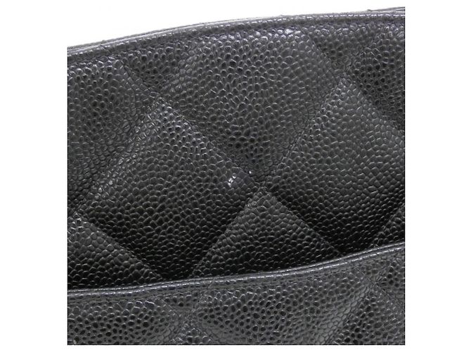 Timeless Bolso de hombro Chanel de piel de becerro granulada negra Negro - vista 4