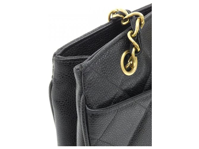 Timeless Bolso de hombro Chanel de piel de becerro granulada negra Negro - vista 6