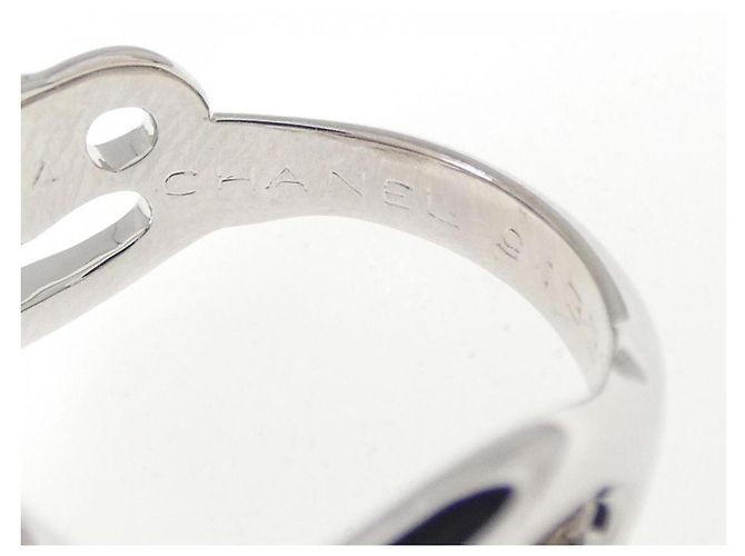 Anello Chanel Camellia in oro bianco 18K e diamante D'oro - vista 4