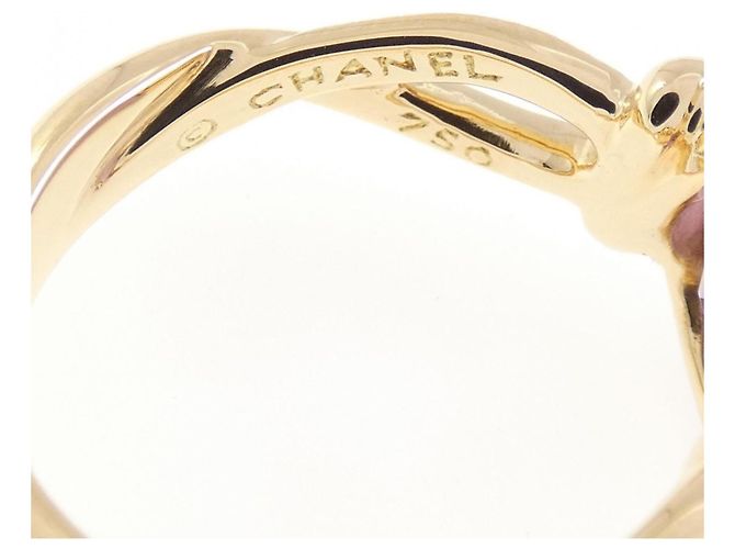 Anello Chanel Ametista e Diamanti in Oro Giallo D'oro - vista 4