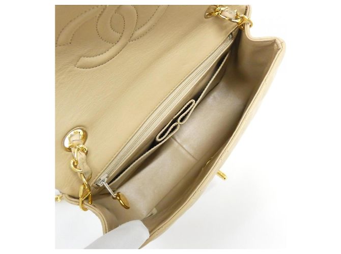 Borsa a tracolla Chanel 01163 Dark Beige - vista 7