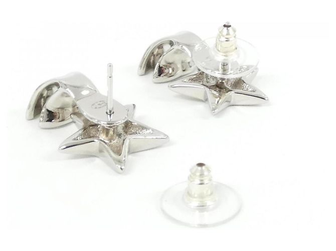 Chanel ABH471 Silver Stud Earrings Silvery - view 3