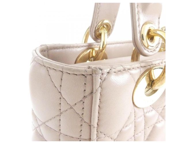 Borsa a mano Christian Dior My Lady Small Beige - vista 4