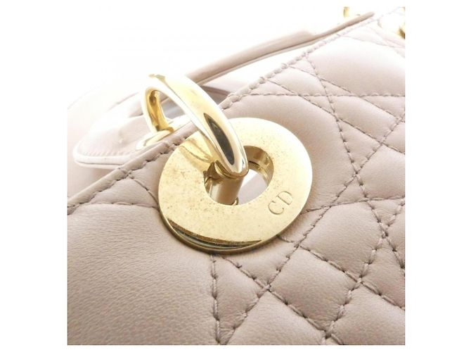 Borsa a mano Christian Dior My Lady Small Beige - vista 5