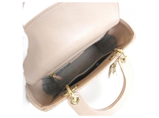 Borsa a mano Christian Dior My Lady Small Beige - vista 8
