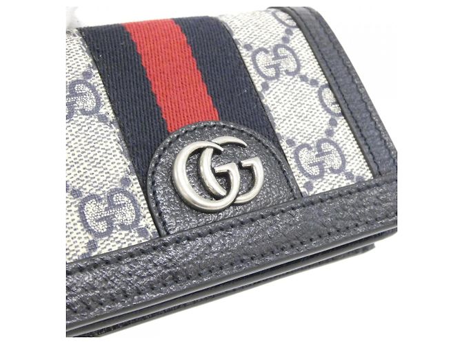 Cartera bi-fold Gucci Ophidia Azul Beige - vista 3
