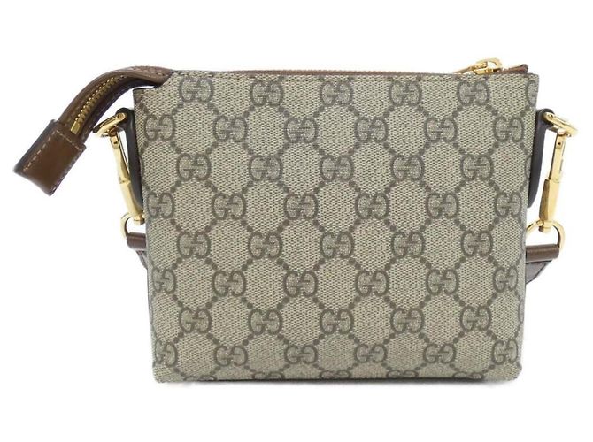 Borsa a tracolla Gucci INTERLOCKING G Marrone Beige - vista 2