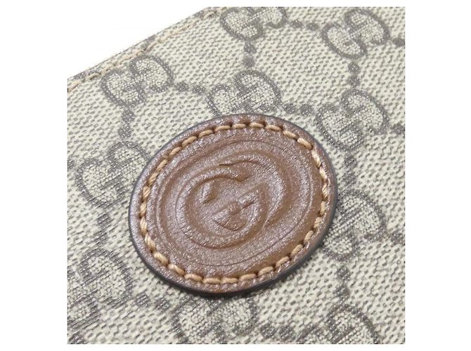 Borsa a tracolla Gucci INTERLOCKING G Marrone Beige - vista 4