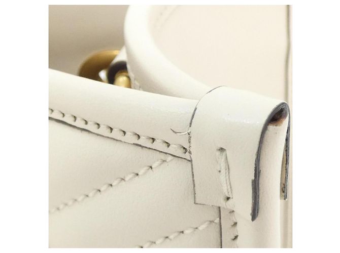 Borsa a tracolla Gucci GG Marmont Bianco - vista 5