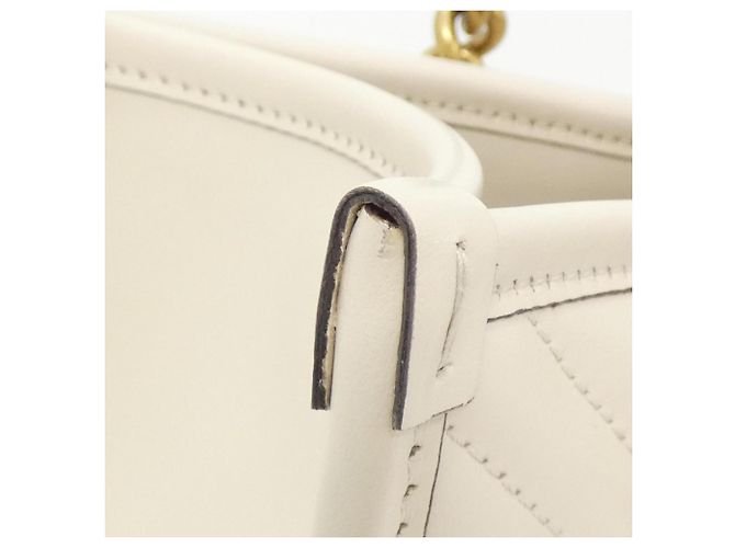 Borsa a tracolla Gucci GG Marmont Bianco - vista 7