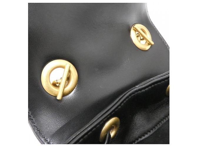 Gucci GG Marmont Rucksack aus gestepptem schwarzem Leder - Ansicht 9