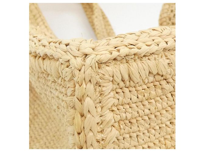 Louis Vuitton Damier Raffia Summer Shopper Tote MM Beige - vista 3