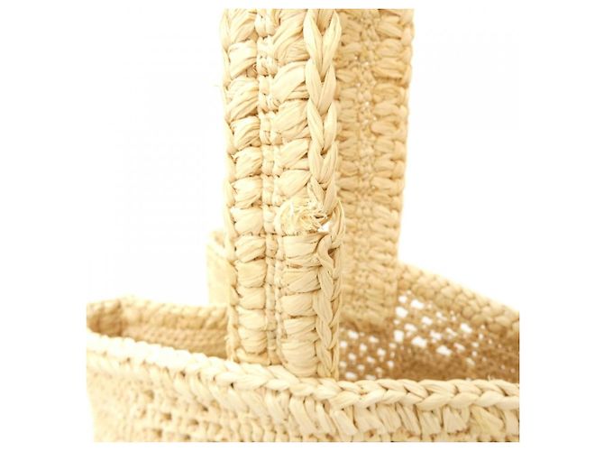 Louis Vuitton Damier Raffia Summer Shopper Tote MM Beige - vista 5
