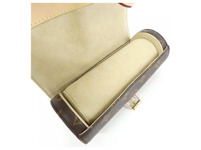 Louis Vuitton Monogram Etui 3 Montres Watch Case Marrone Monogramma - vista 4
