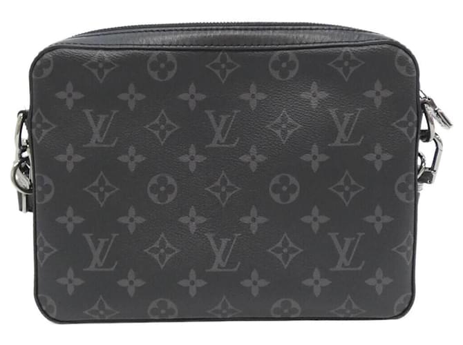 Borsa a tracolla Louis Vuitton Monogram Eclipse Reverse Trio Messenger Nero Monogramma - vista 2