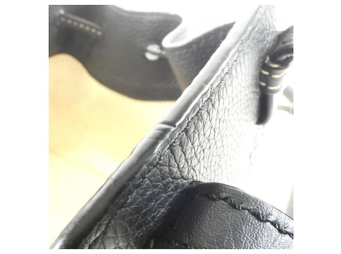 Borsa Loewe nera in pelle e tela Nero - vista 5