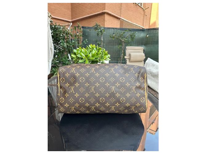 Borsa Speedy 30 Monogram Louis Vuitton Marrone Monogramma - vista 2