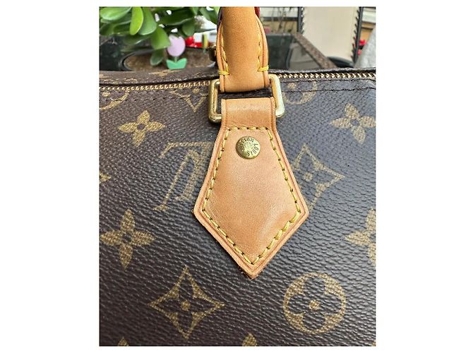 Borsa Speedy 30 Monogram Louis Vuitton Marrone Monogramma - vista 5