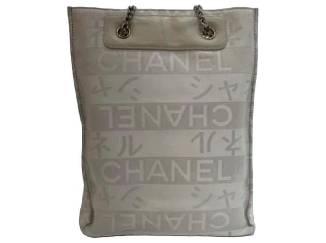 Borsa Tote Chanel Beige - vista 2