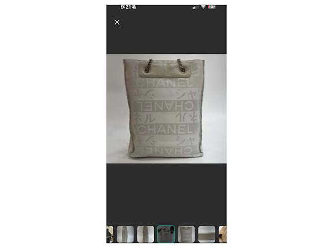 Borsa Tote Chanel Beige - vista 7