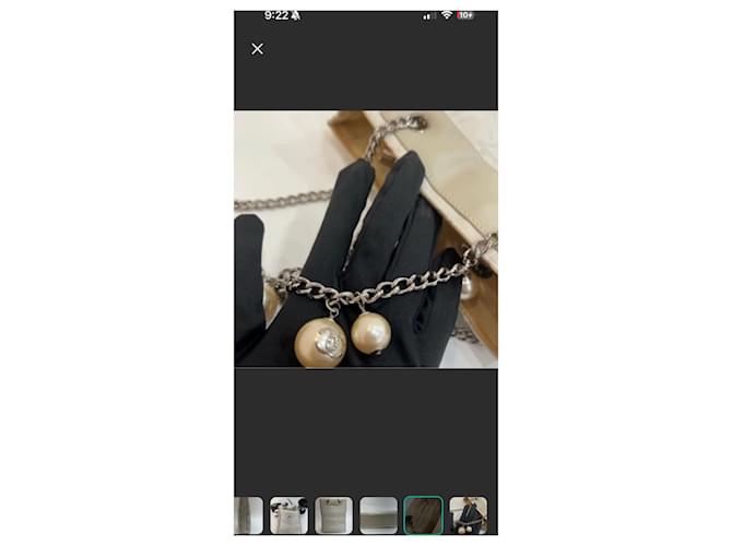Borsa Tote Chanel Beige - vista 9