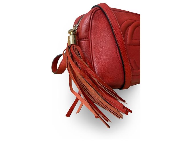 Borsa a tracolla Gucci Soho Rossa Arancione Rosso - vista 3