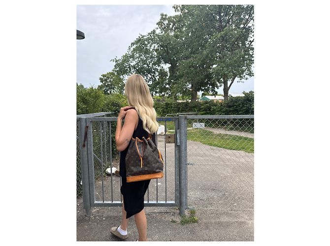 Noe Borsa a mano Louis Vuitton Noé Beige Pelle e Tela - vista 2