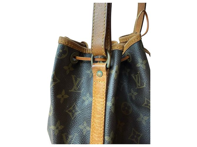 Noe Borsa a mano Louis Vuitton Noé Beige Pelle e Tela - vista 4