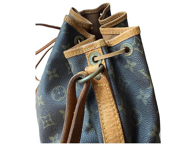 Noe Borsa a mano Louis Vuitton Noé Beige Pelle e Tela - vista 5