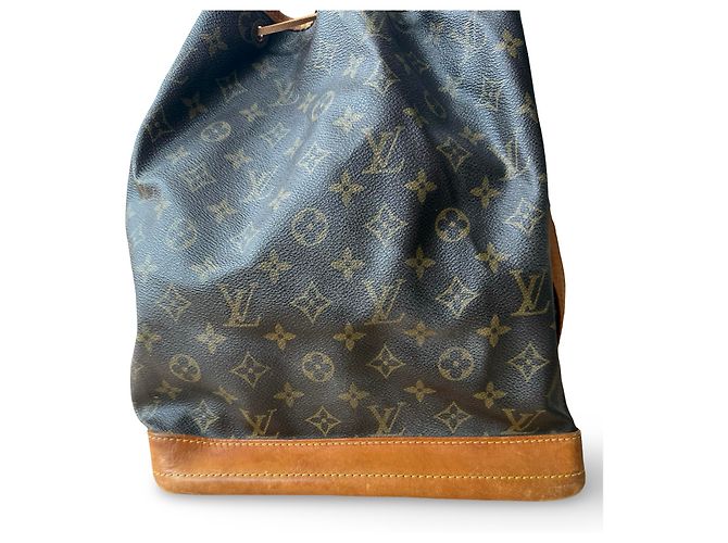 Noe Borsa a mano Louis Vuitton Noé Beige Pelle e Tela - vista 6