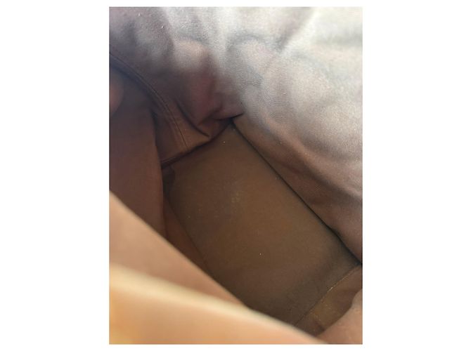 Noe Borsa a mano Louis Vuitton Noé Beige Pelle e Tela - vista 9