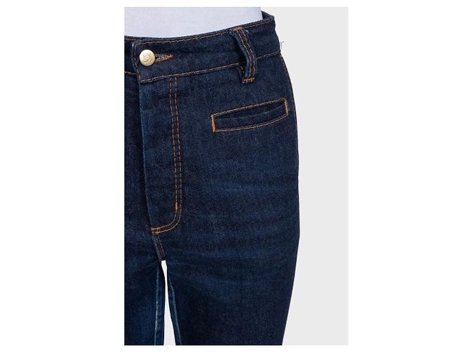 Jeans cropped Loewe con risvolti bianchi EU 42 usato - vista 4