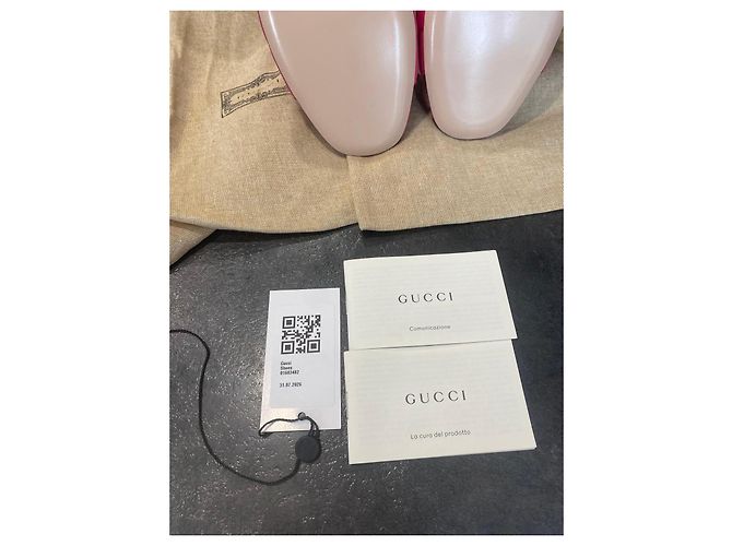 Gucci Marmont gesteppte Absatzsandaletten in Rosa Pink - Ansicht 6
