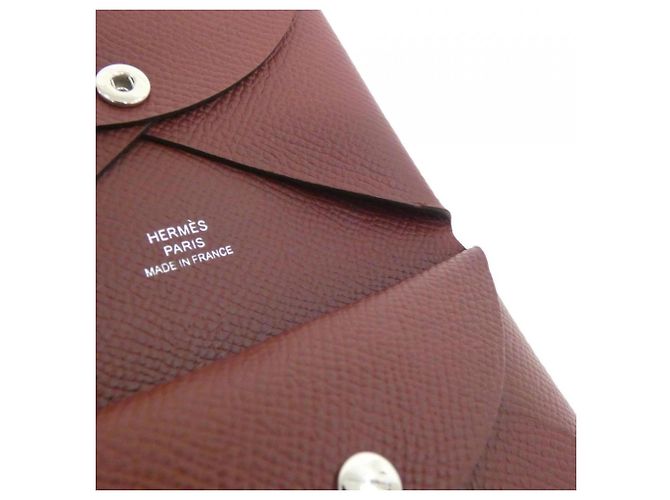 Hermès Hermes Calvi Duo Coin Case Roja - vista 3