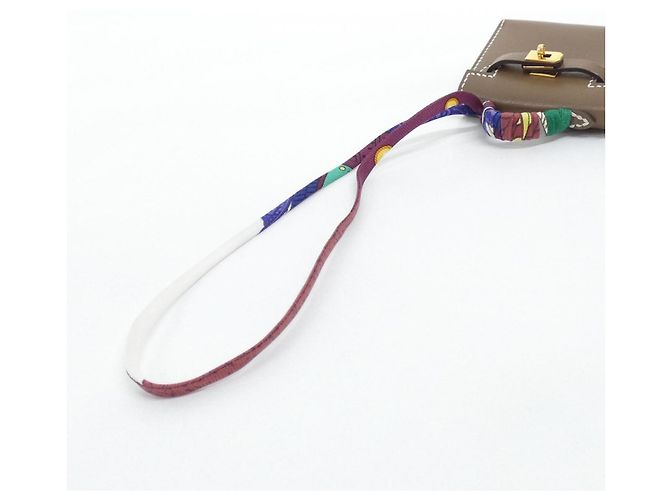 Hermès Hermes Kelly Twilly Mini Accessory Bag Charm D'oro Taupe - vista 6