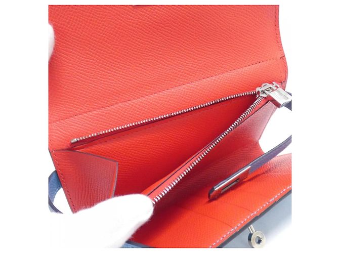 Hermès Cartera Hermes Kelly Depliant Medium Verso Azul - vista 5