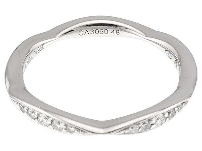 Chanel Camélia Bandring aus Platin - Ansicht 3