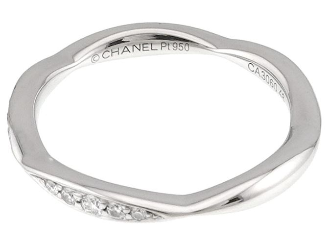 Chanel Camélia Bandring aus Platin - Ansicht 5